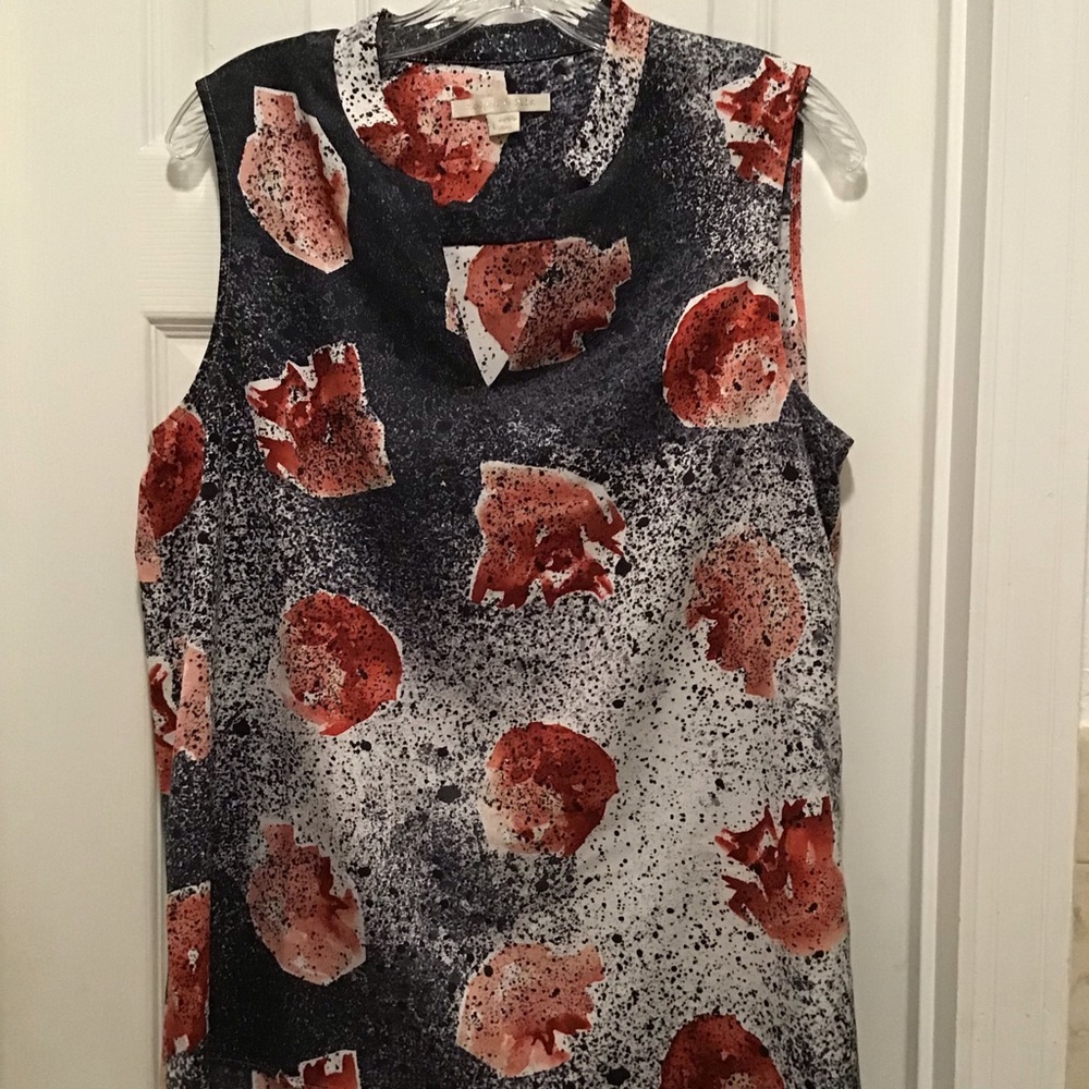 Cooper & Ella L shell blouse mandarin collar